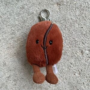 Jellycat espresso bean coffee java keychain